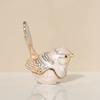 Mini Bird Trinket Box Metal Enameled Animal Figurines Collectable Wedding Jewelry Ring Holder Organizer Home Decor Delicate Gift