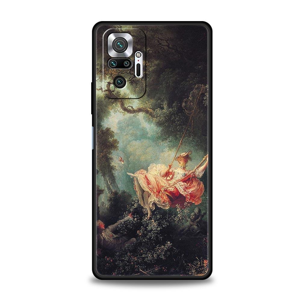 Classical Aesthetic Art Phone Case For Xiaomi Redmi Note 14 13 5G 10 11 12 Pro Plus 4G 14C 13C 12C 10C Black Cover