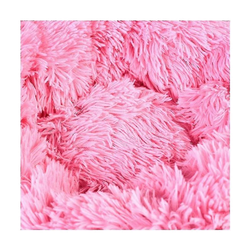 1pcs Super Soft Pet Bed Kennel Dog Round Cats Winter Warm Sleeping Bag Long Plush Puppy Cushion