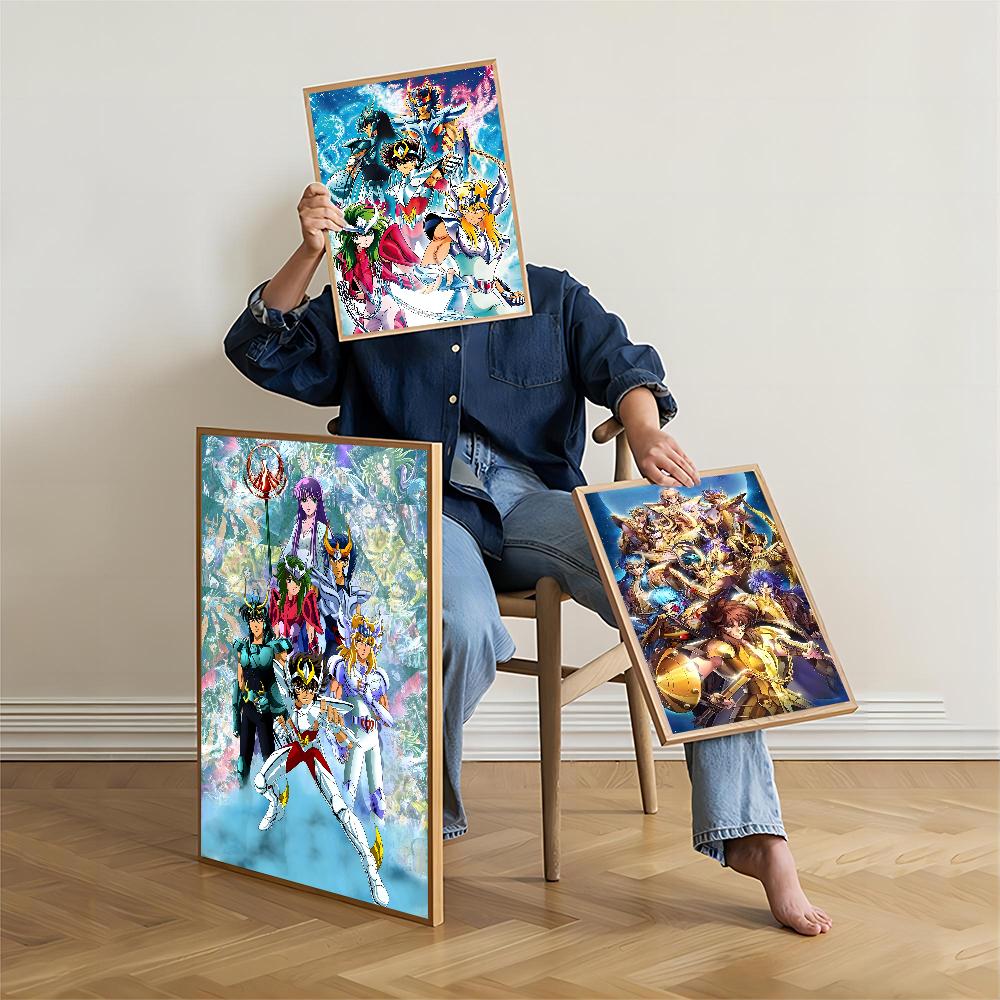 Saint Seiya Whitepaper Poster Waterproof Paper Sticker Coffee House Bar Aesthetic Art Wall Painting