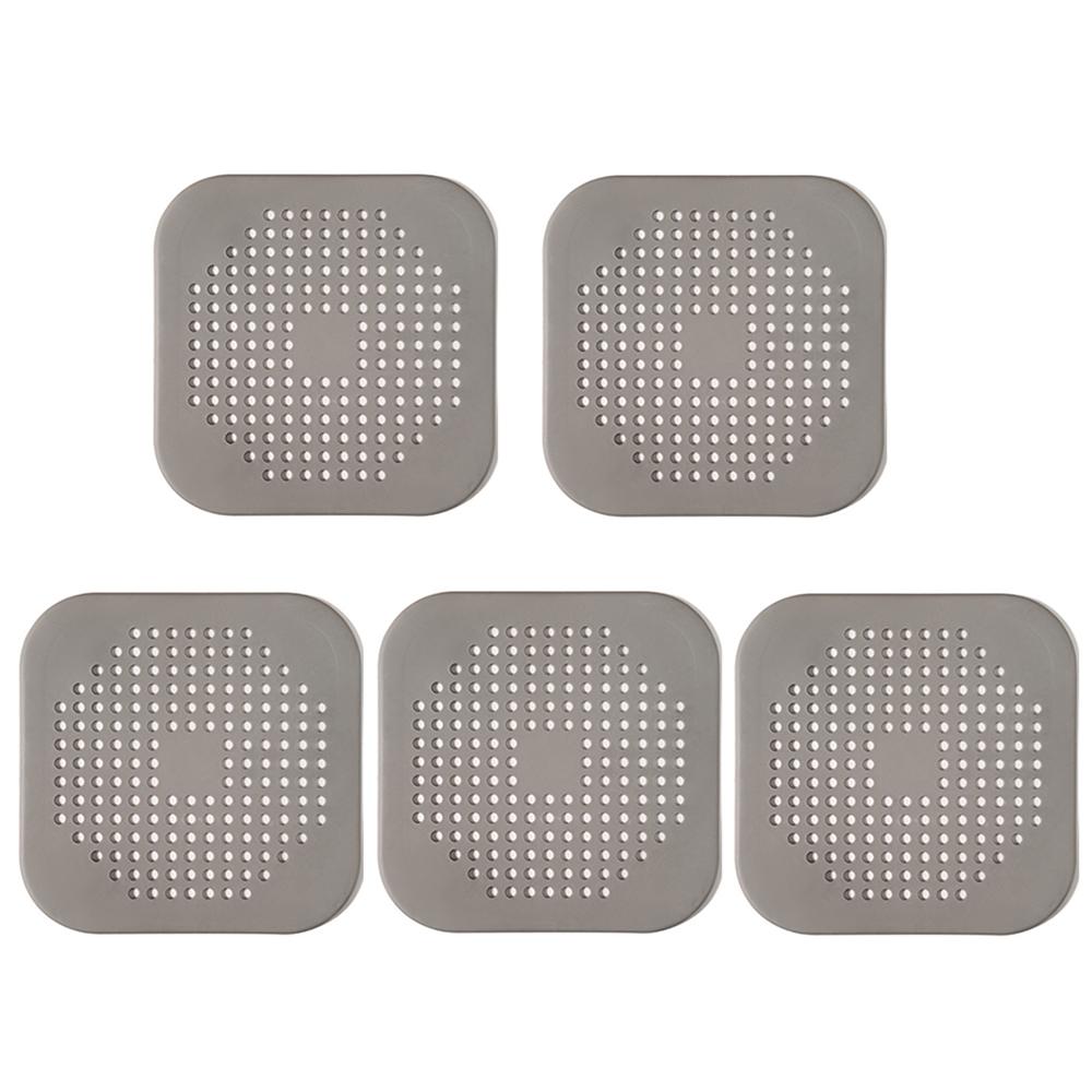 Anti-blocking Silicone Pad Floor Drain Filter Toilet Kitchen Sewer Bathroom Hair Anti-blocking Suction Cup Anti-odor Floor Drain