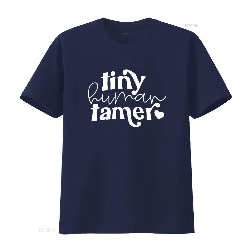Teacher of Tiny Humans T Shirt Women Kindergarten Teaching Life Teachers vintage Washed Top For Everyday Wear Breathable