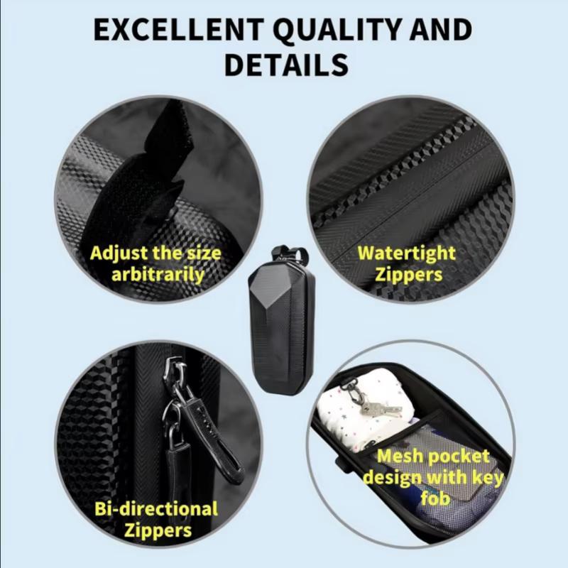 Bicycle Handlebar Bag Portable Hard Shell Bike Front Bag Large Capacity Hanging Storage Box for Electric Scooter Easy to Install