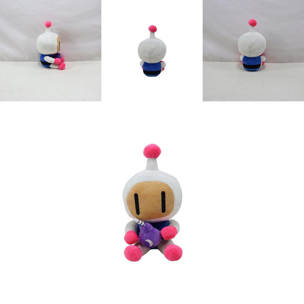 Adorable Bomberman Plush Toy Soft Coral Velvet Cartoon Character Doll For Collectors