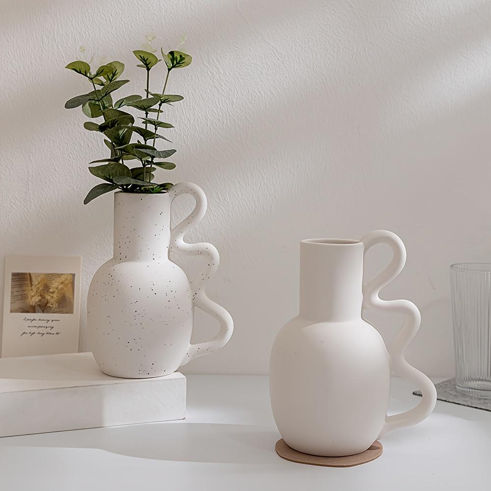 Lemo Wabi Sabi Ceramic Vase Nordic Minimalist Flower Pot Living Room Decor