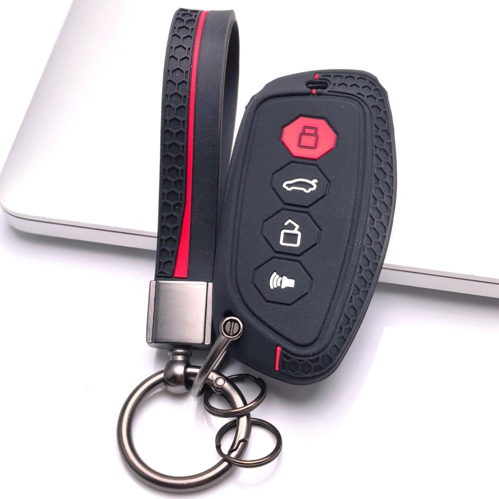 Key Fob Cover for Haval H6 Jolion Dargo M6 with Keychain Anti-Scratch Surface Shockproof Structure Soft Grip Texture Easy Install Design