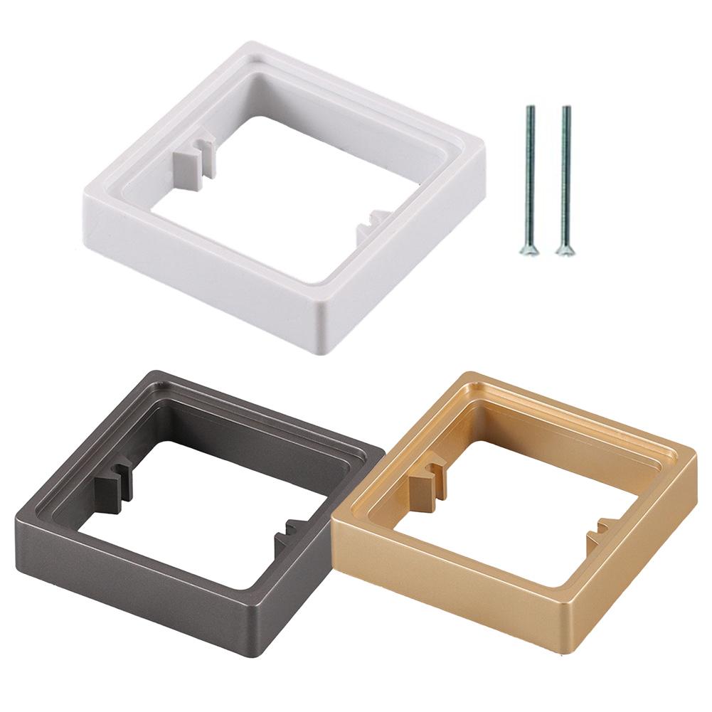 2pcs Single Socket Spacer Square Spacer Box Frame 86 Type Wire Box Height Increasing Ring Repairer Switch Socket Panel Gasket