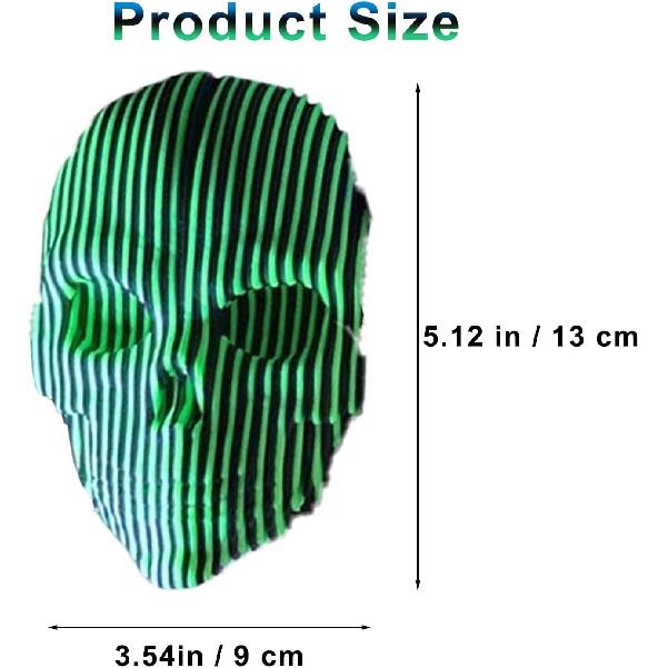 3D tištěné luminiscenční kvantové svítící masky lebky pro úlevu od úzkosti, svítící ve tmě fidget stolní dekorace, unikátní gotická domácí ozdoba