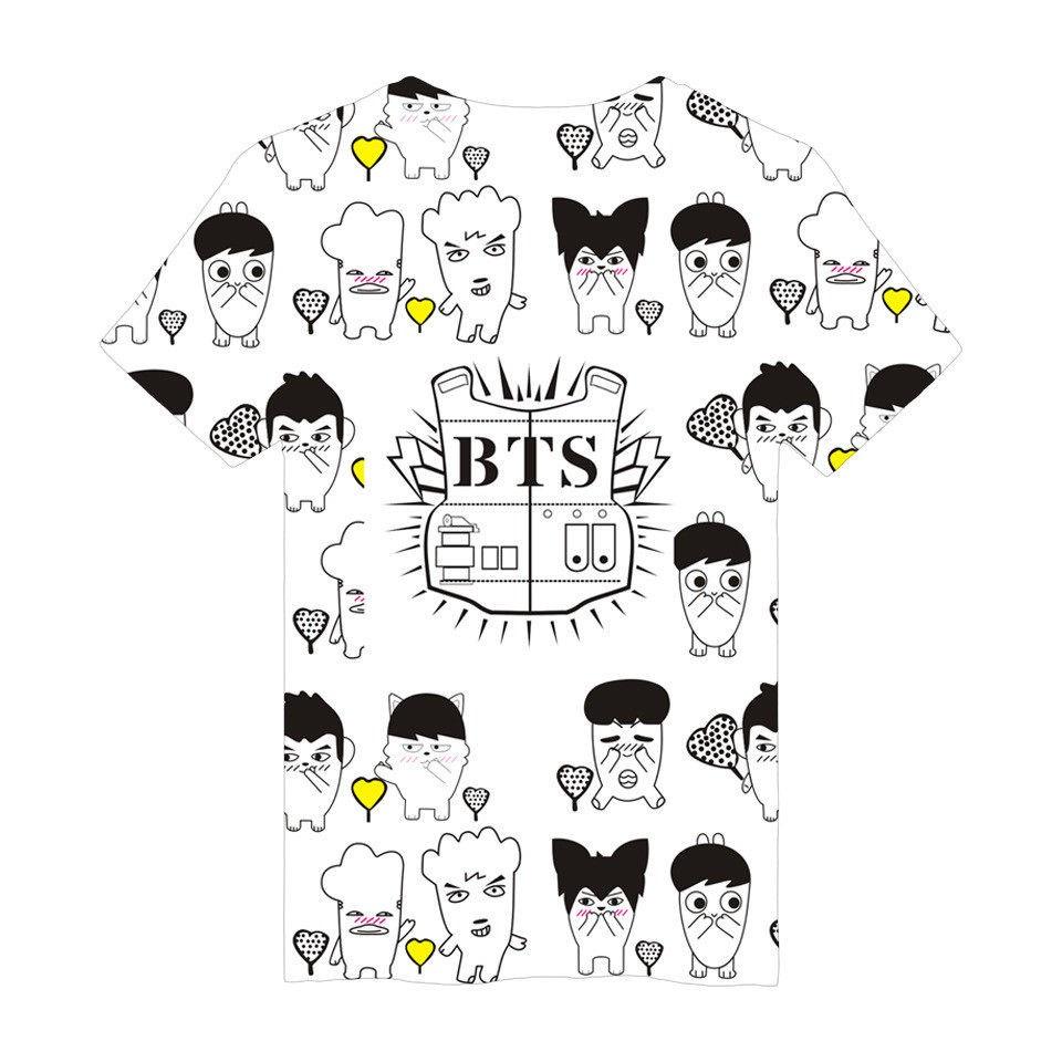 Premium Quality Kpop Bts 3d T-shirt Bangtan Boys Love Yourself Short Sleeve Apparel