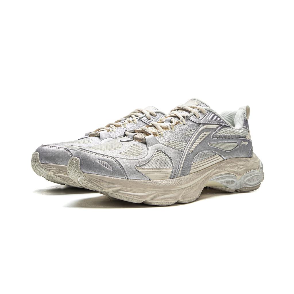 Li Ning Fuyao Boom Low Top Running Shoes Men's Gray Silver ARXV005-1