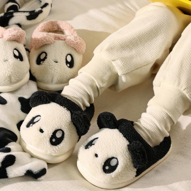 Children's Cotton Slippers Autumn and Winter Girls' Wool Slippers Boys Baby Non-slip Medium and Older Children's Shoes