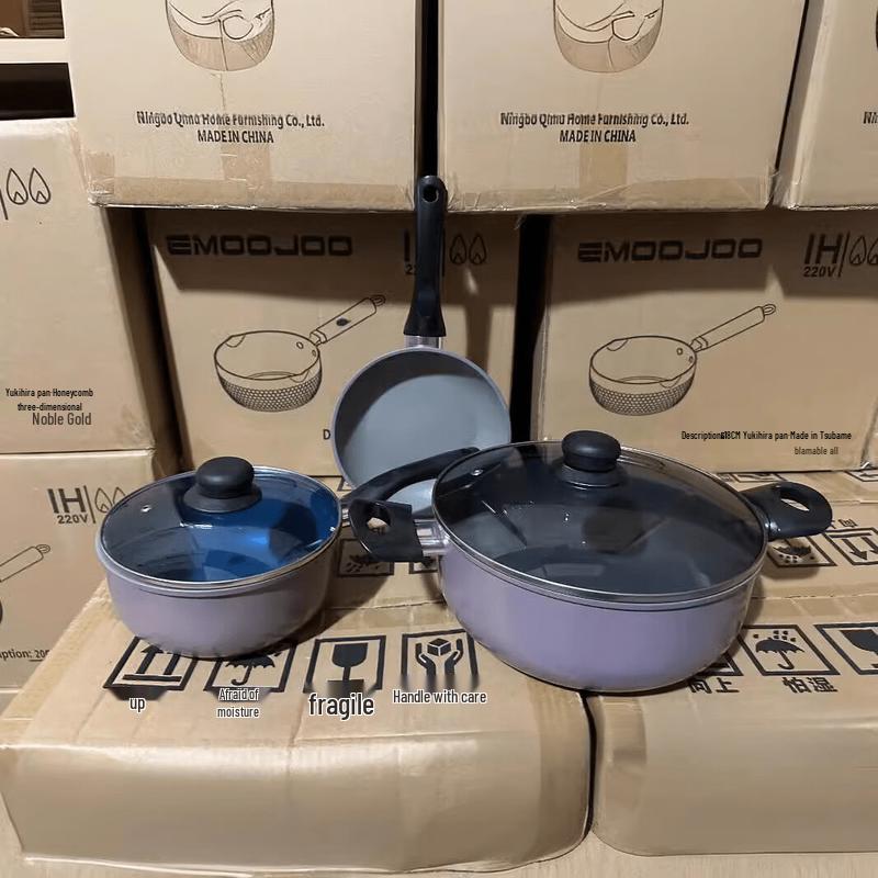 24cm Non-stick Aluminum Saucepan with Lid