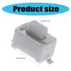 10Pcs Two Pin Patches Button Switches Tact Switches Push Button Replacement Self Resetting Type Microswitch White Button