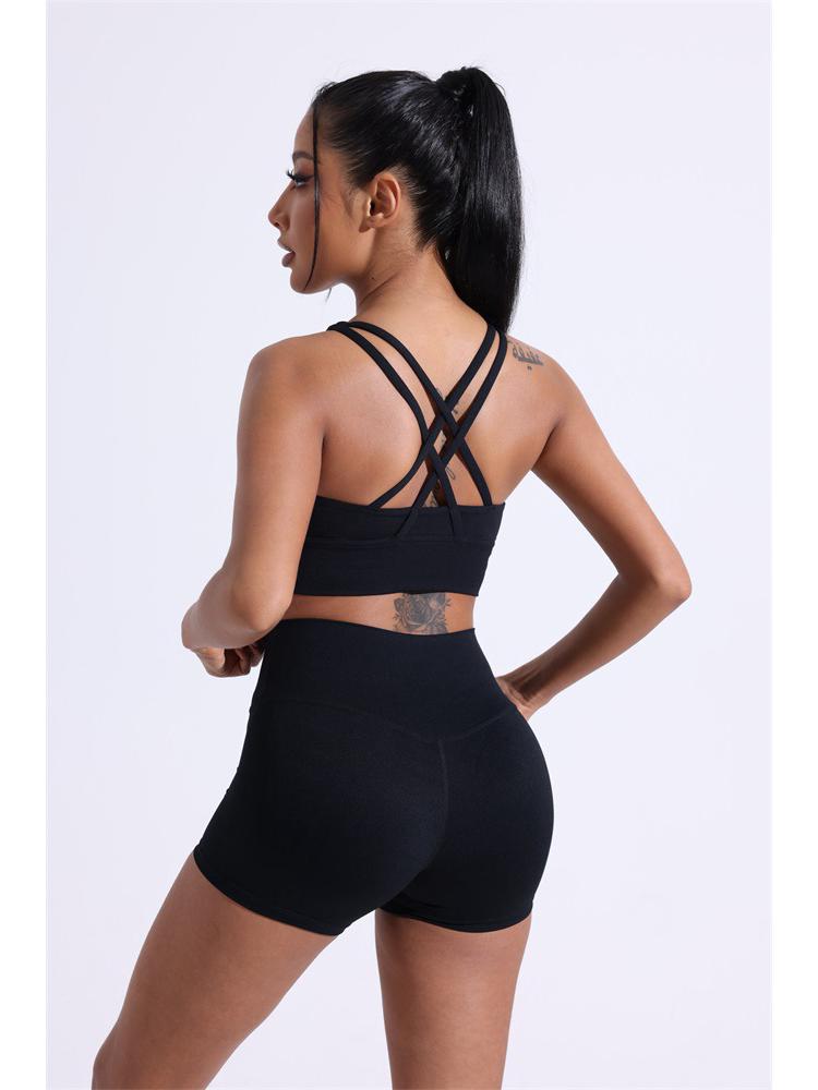 Nude Feel Women's Cross-Back Yoga Sports Bra