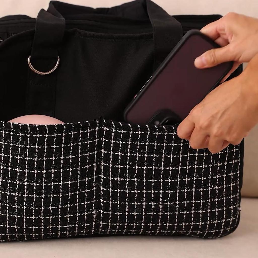 Kleine Hundetragetasche, geeignet für Katzen, Hunde oder Welpen, große Tasche mit mehreren Taschen, weiches atmungsaktives Netzpolster, Haustier