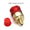 Durable R134A Straight Quick Coupler Precisions Valves Core R134A Adapter Red Blue Connectors Good Sealing Performances