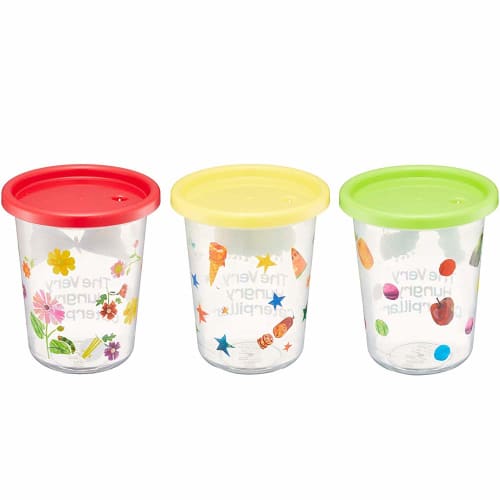 Skater 3 tumblers with straws 320ml The Very Hungry Caterpillar Made in Japan SIH3ST