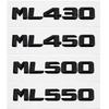 3D Car Rear Badge Emblem Sticker  Tail Box Number Letter Decal Decoration for ML430 ML450 ML500 ML550 Modified Accessories