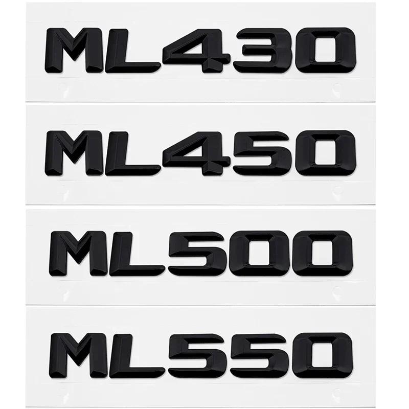 3D Car Rear Badge Emblem Sticker  Tail Box Number Letter Decal Decoration for ML430 ML450 ML500 ML550 Modified Accessories