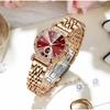 CRRJU Brand Luxury Fashion Original Ladies Watch Waterproof Ladies Watch Stainless Steel Diamond Watch Gift