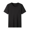 T-shirt a maniche corte da Uomo, Abbigliamento Estivo, Girocollo, Sottoveste Sottile Contenente Seta di Gelso, T-shirt di Cotone alla Moda