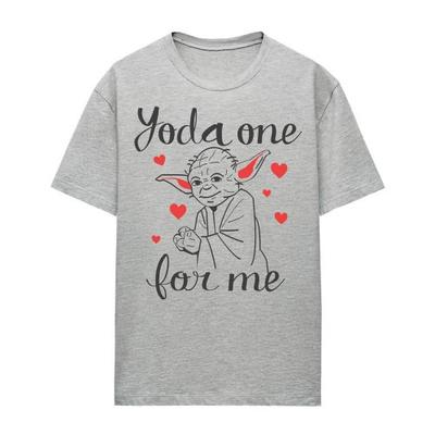 Damen/Damen Yoda Einer für mich Heather T-Shirt