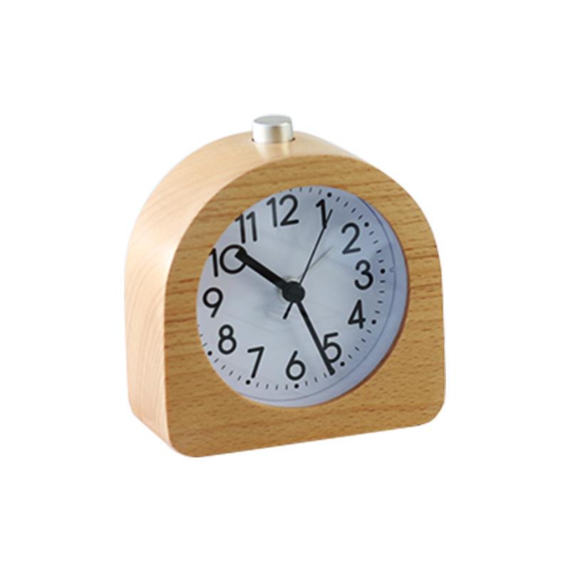 Creative Retro Quartz Alarm Clock - Silent Bedside Snooze Clock for Lazy Persons and Students