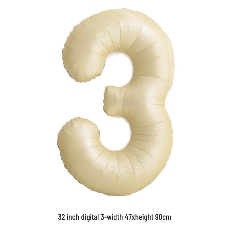 32-Inch White Number '40' Birthday Balloon, Aluminum Foil Party Decoration Prop