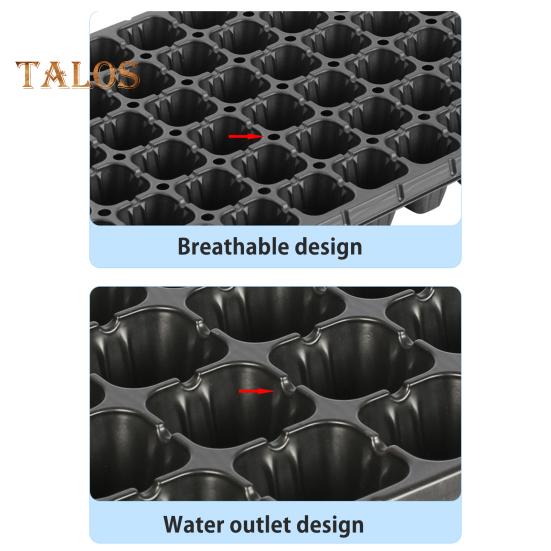 10 Pcs Nursery Pot Tray for Seedlings Thickened Seeds Starter Germination Shuttle Carrying Tray Round Nursery Planter Tray with Drainage Holes for