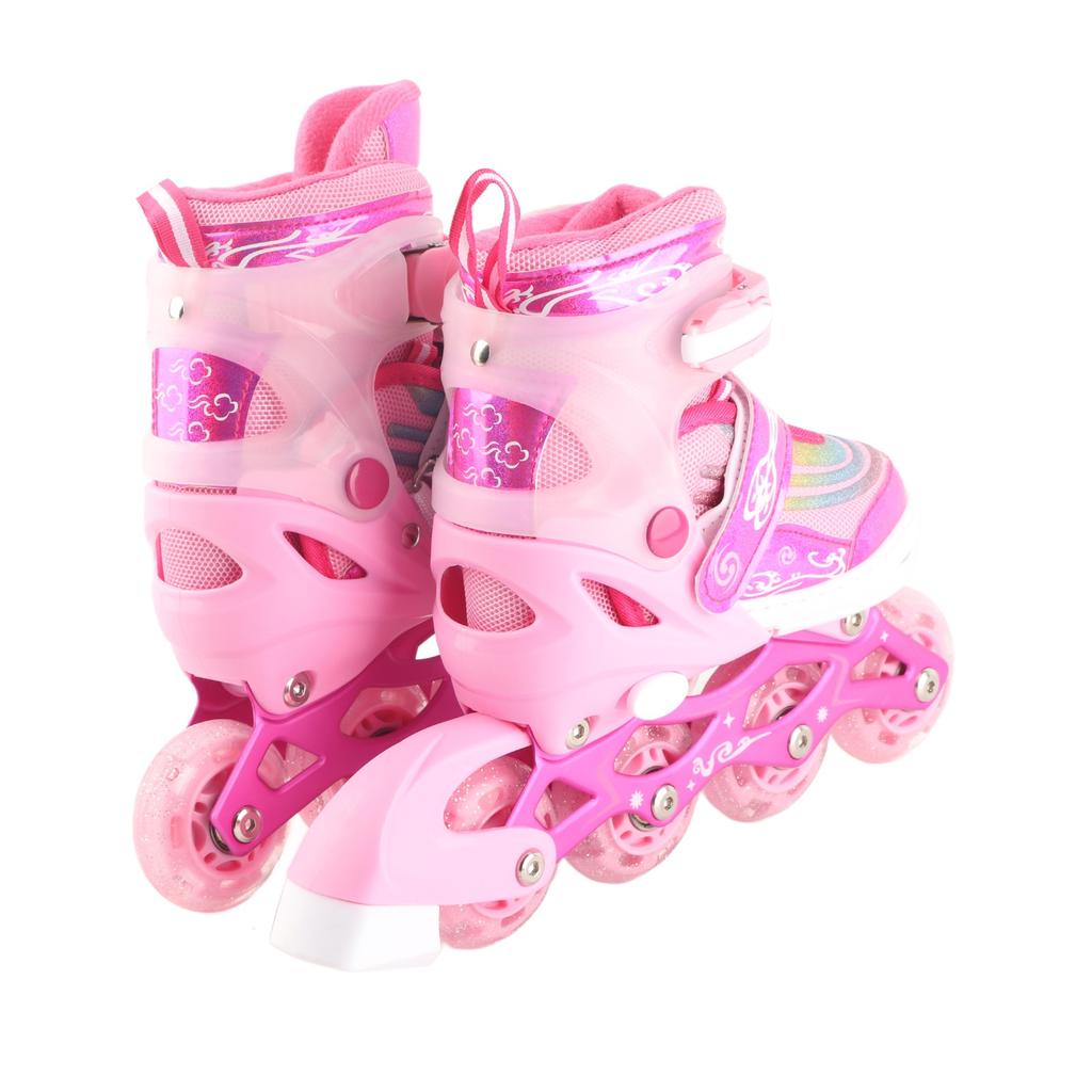 Dziecięce Regulowane Rolki In-line W pełni Miękkie Rolki Buty do Jazdy In-line dla Dzieci S