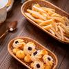Eco-Friendly Hand-Woven Snack Basket Ins Fruit Snack Bread Collection Basket Home Desktop Decoration Rattan Woven Storage Tray