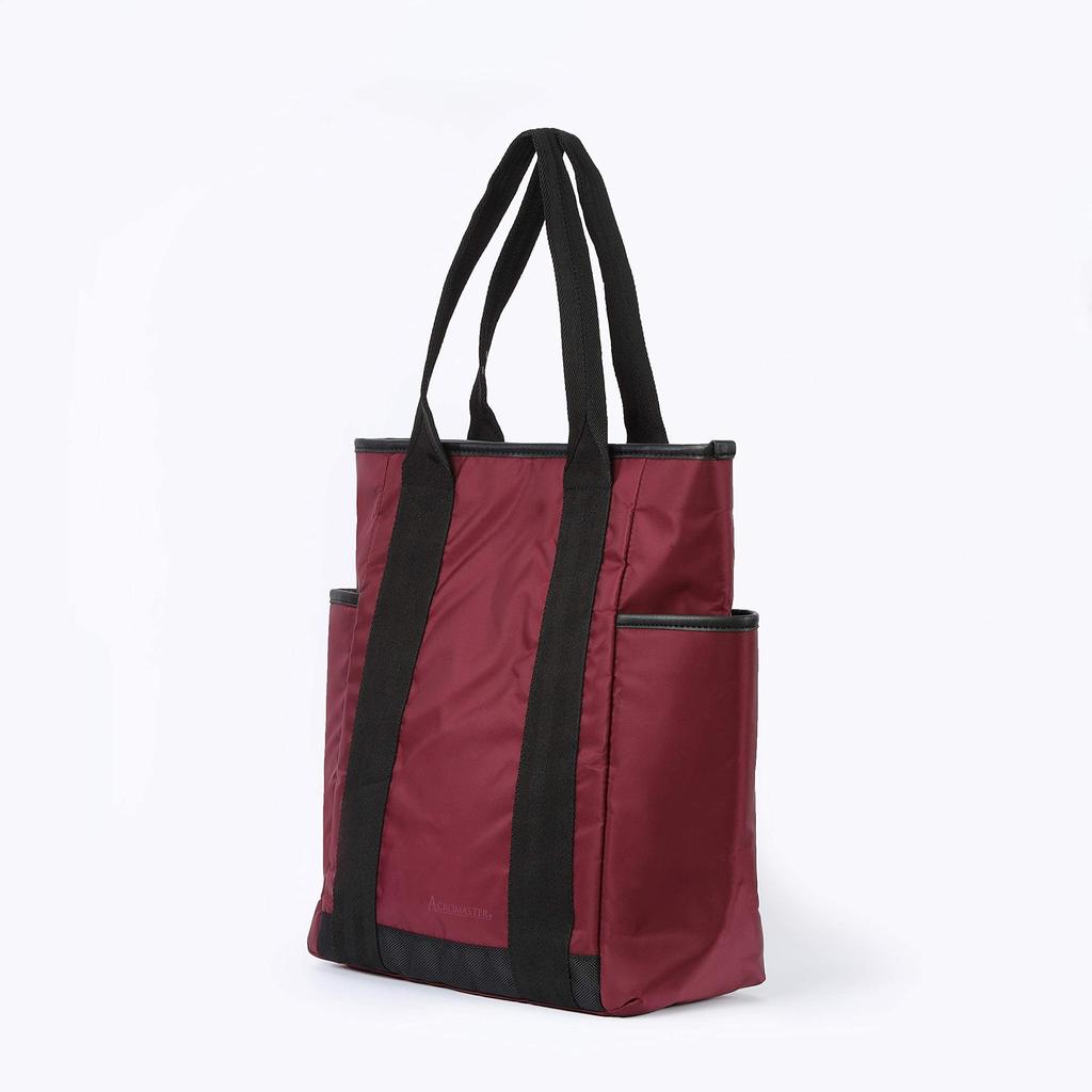 ACROMASTER Tote Bag for Men and A4 Large Capacity with Women, Simple, Vertical, Water-Repellent, Lightweight, Size, Pockets, Shopping, Commuting,