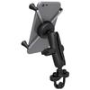 RAM MOUNTS Handlebar Clamp Mount Set for Phablets with Black X-Grip & U-shaped Tether, RAM-B-149Z-UN10U