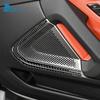 Real Carbon Fiber Car Door Speaker Cover Audio Frame Decoration Trim Sticker for BMW Z4 G29      Accessories