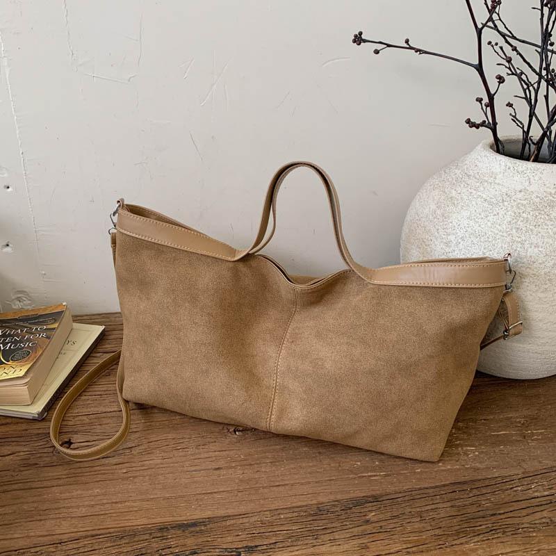 Slack Matte Tote Bag Women's Versatile Daily Commute Handbag Large Capacity Matte Messenger Bag Large Bag