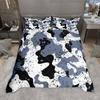 Homewish Retro Camouflage Duvet Cover Set For Boys Men Military Camo Quilt Cover Set Geometric Abstract Bedding Set