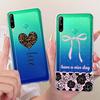 For Huawei Y7p New Simple Style Phone Case For Huawei Y7P 2020 ART-L28 ART-L29 Transparent TPU Soft Silicone Cases
