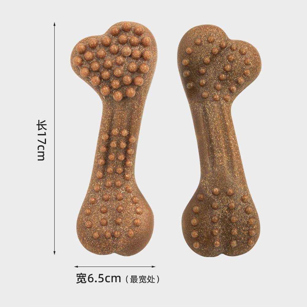 Manufacturer Pet Product Supplier TPR Bone Durable Dog Chew Toy (Brown,17*6.5cm) коричневый