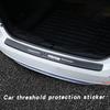 Car Door Plate Carbon Fiber Threshold Protector Sticker Decals for Mazda 3 Bk Bl 323 Axela Atenza CX-3 CX-4 CX5 CX-7 Accessories