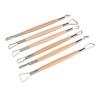 6Pcs Clay Sculpting Loops Rakes Tools Set Double Ended Pottery Modelling Shaping Craft Kit