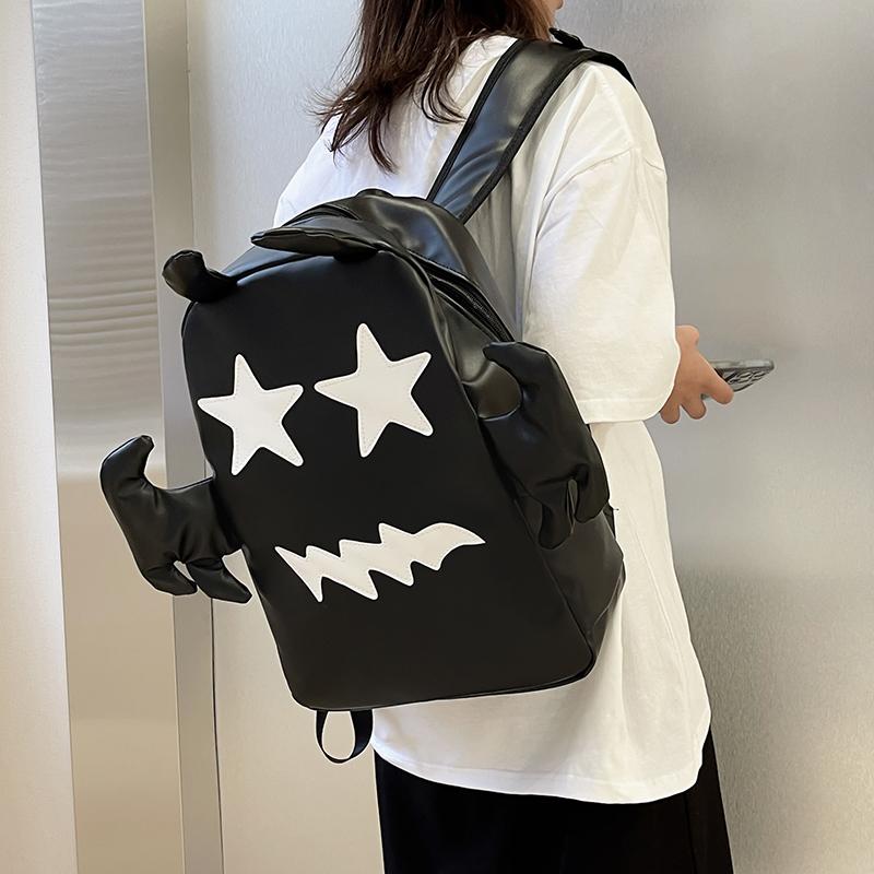 Schulranzen Desinvolte Little Devil Ghost Pattern Neue Männer und Frauen mit dem gleichen Absatz Rucksack Rucksack mit großer Kapazität