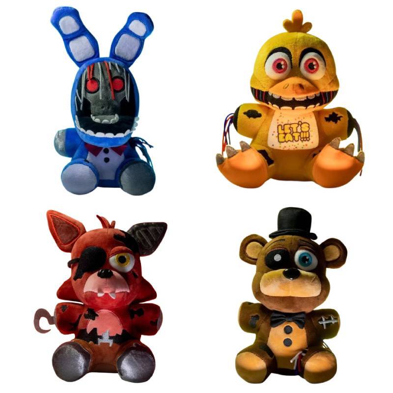 Five Nights At Freddys Fnaf Horror Plush Stuffed Toys Set With Ultra Soft Short Plush For All Ages