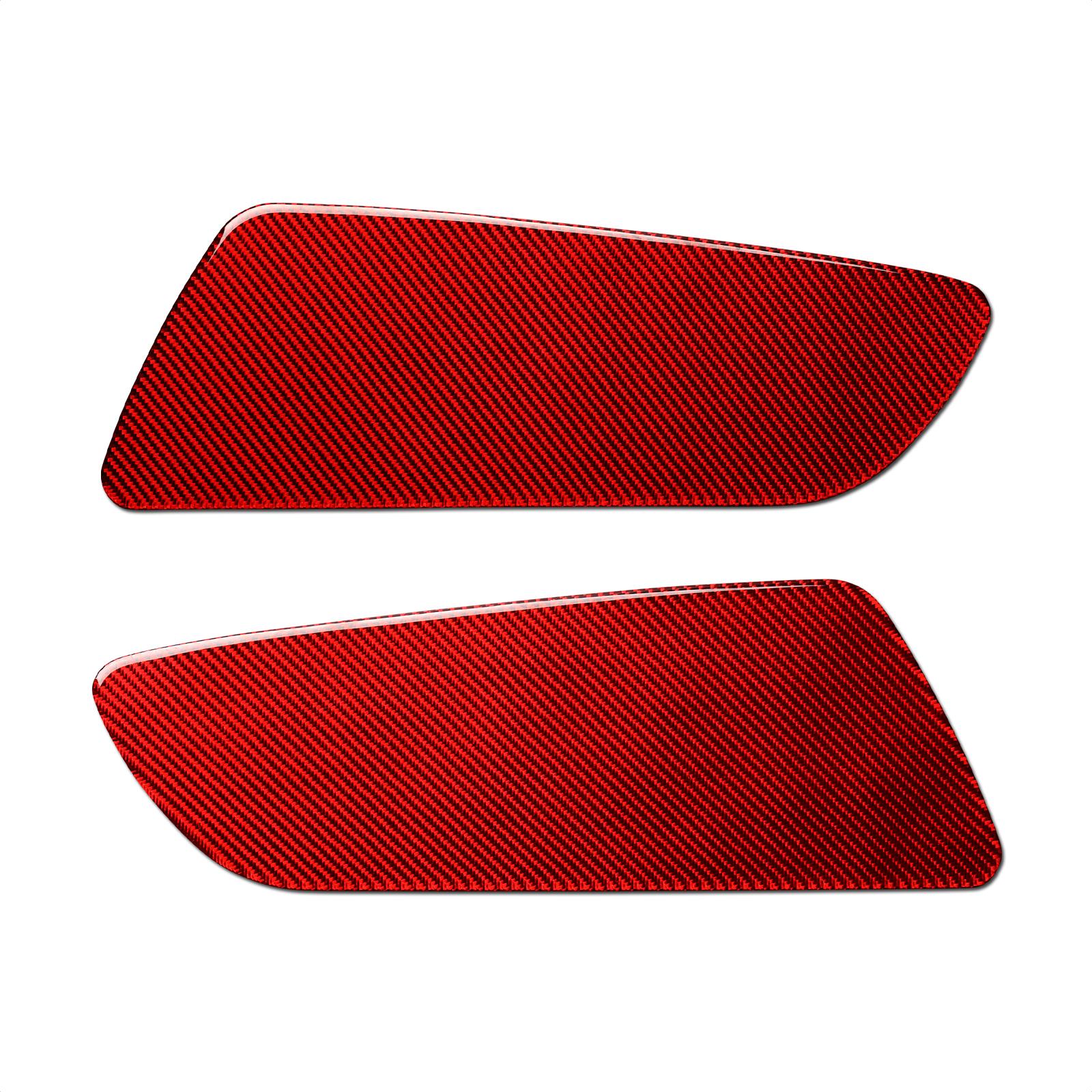 

Наклейка на панель задней двери автомобиля, наклейка из углеродного волокна, внутренняя отделка крышки для Ford Mustang GT 2015- красный