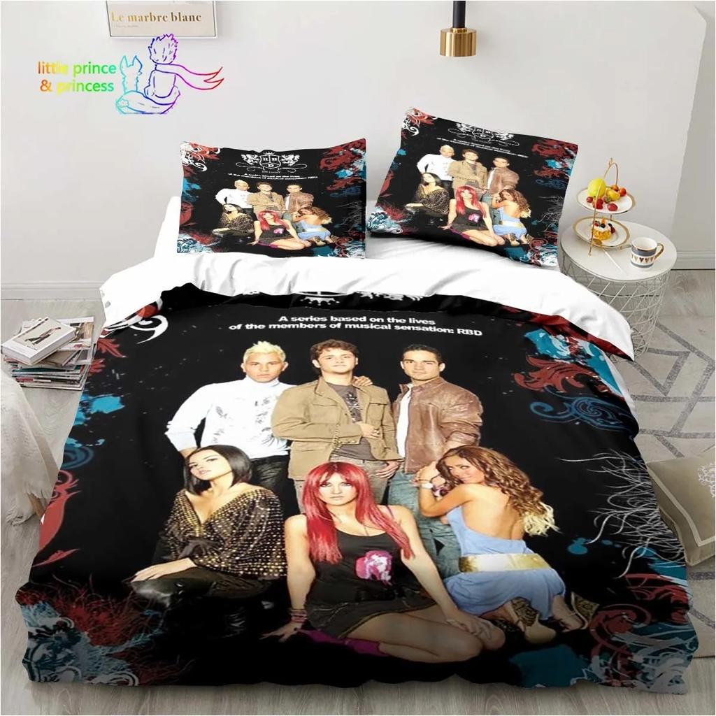 Set Biancheria da Letto Rbd Singolo Twin Full Queen King Size Set Letto Adulto Bambino Camera da Letto Stampa 3D Biancheria da Letto Regalo per Amante della Musica