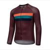 Mens Long Sleeve Cycling Jersey Breathable Moisture Wicking Bike Shirt Road Outdoor Sports