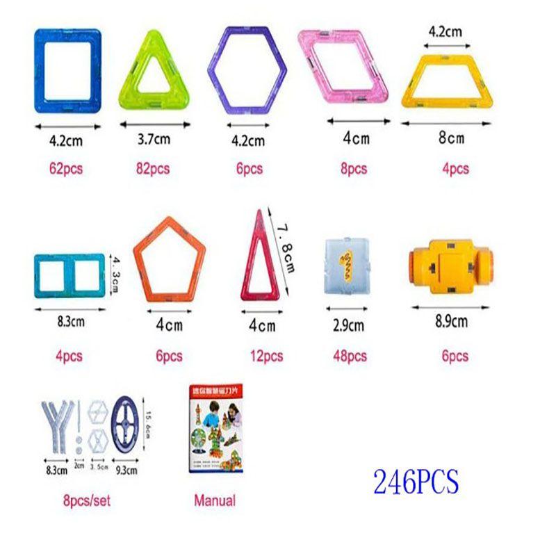 Multicolor Magnetic Building Blocks With Good Abrasion Resistance For Creative Kids