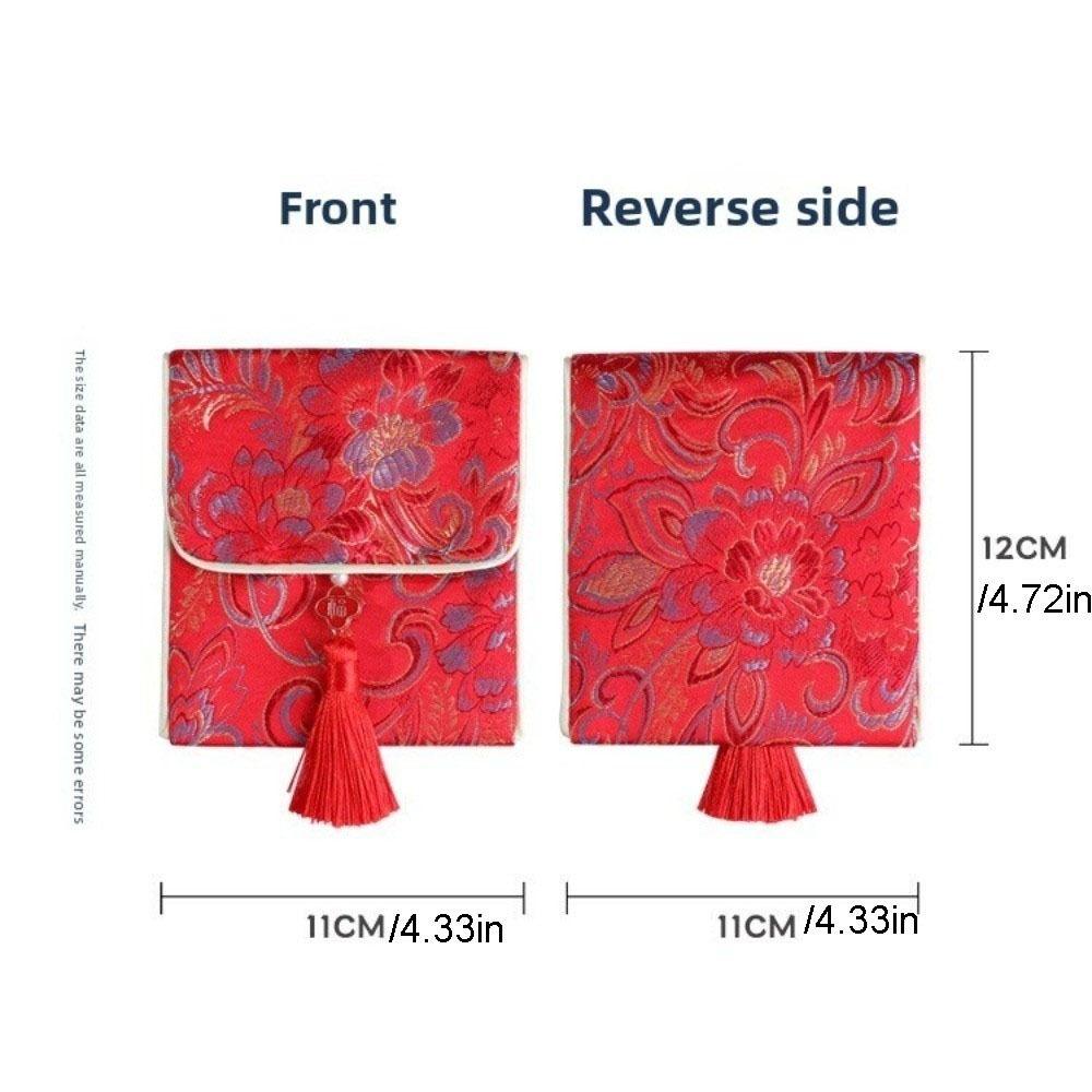 Tassel Brocade Red Envelope Spring Festival New Year Money Bag Money Pocket  Wedding Birthday