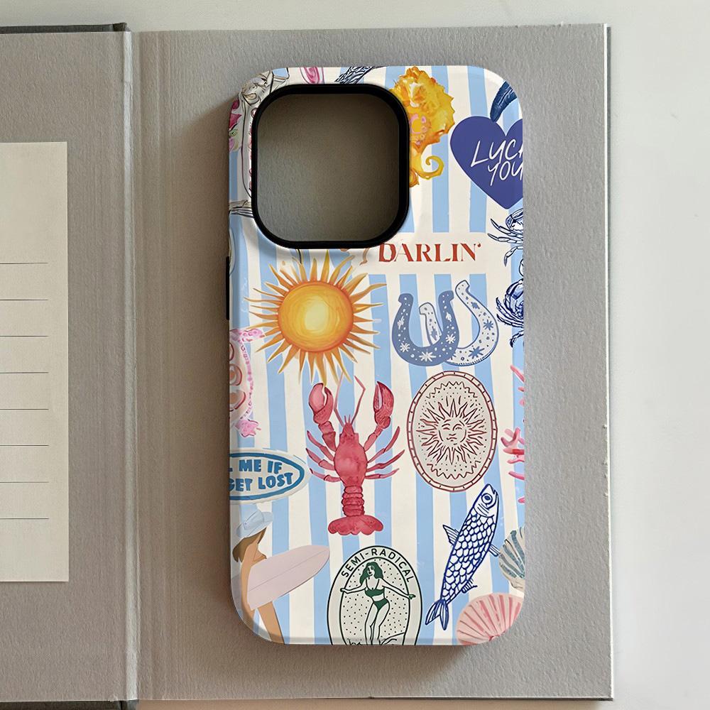 

Luxury The cat at the feet of the girl Phone Case for iPhone 17 16 15 14 13 12 11 Air Pro Max Plus Luxury Double-layer Cover iPhone 15 Plus