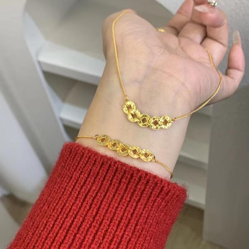 Necklace Women's Simple High-end Bracelet Niche Light Luxury New Chinese Super Flash National Style Hand Jewelry