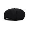 VARZAR Logo Easy Fit Newsboy Cap Black